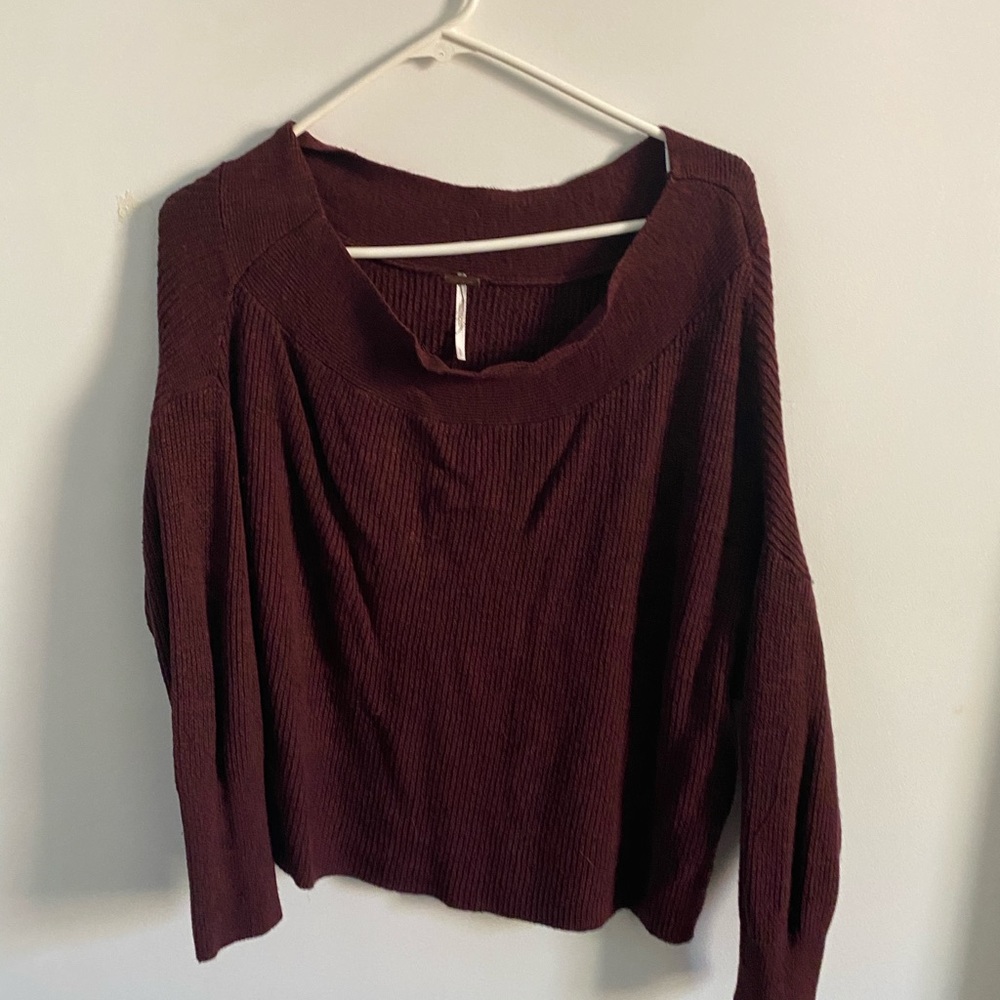 Free People red sweater